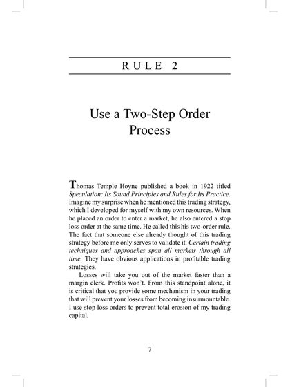 TextWorks portfolio sample: Trading Book - Rule Page thumbnail