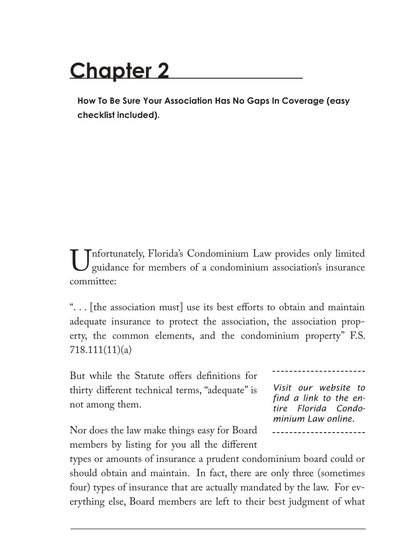 TextWorks portfolio sample: Condominium Guide Chapter Layout thumbnail