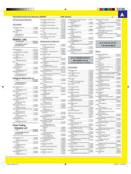 TextWorks portfolio sample: Business Directory Page thumbnail