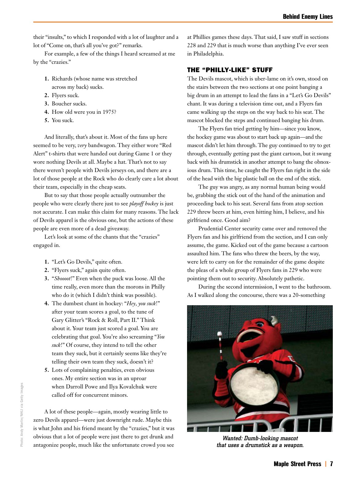 TextWorks portfolio sample: Magazine Article Page full preview