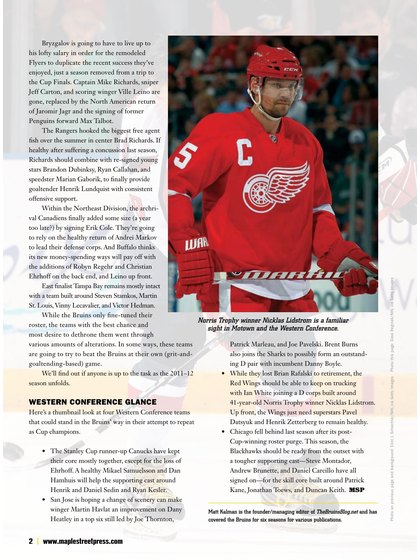 TextWorks portfolio sample: Sports Editorial Page thumbnail