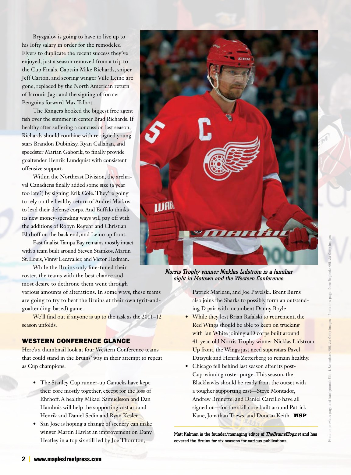 TextWorks portfolio sample: Sports Editorial Page full preview
