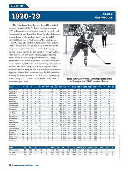 TextWorks portfolio sample: Sports Magazine Statistics Layout thumbnail