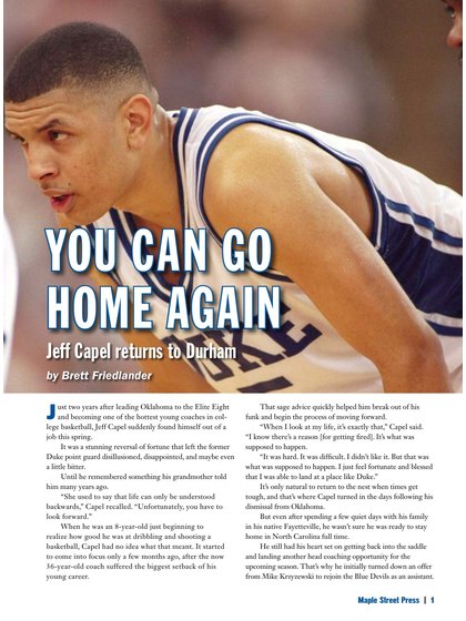 TextWorks portfolio sample: Sports Magazine Feature Opening thumbnail
